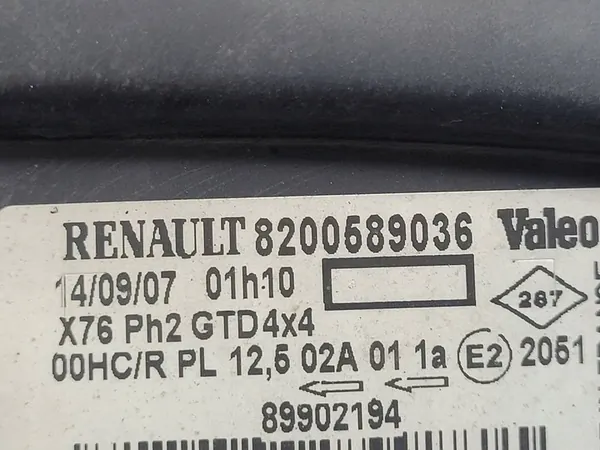 Faros Delantero Izquierdo Renault Kangoo I Lift EU 8200589036 image 9
