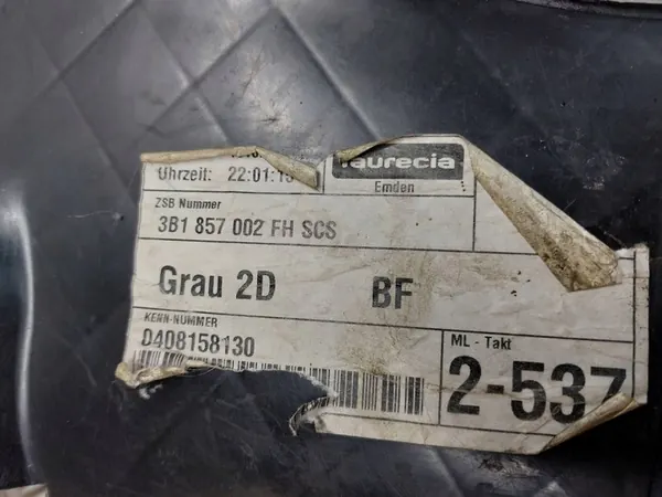 PASSIENGER-KOMPARTMENTTI VW PASSAT B5 3B1857101 image 2