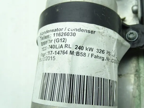 BMW 7 G11 G12 15-22 Ilmastointikondensaattori 9309007 image 3