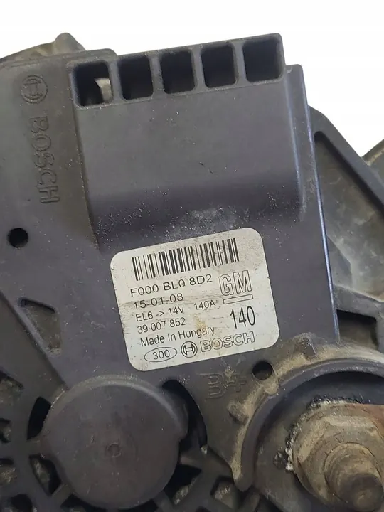 Vaihtovirtageneraattori Opel Insignia 2.0L OE 39007852 image 6