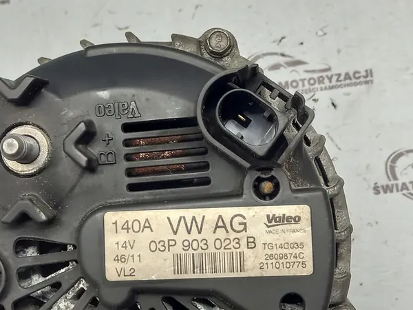 140A Vaihtovirtageneraattori IBIZA POLO AUDI 12r 1.2 TDI 03P903023B image 4