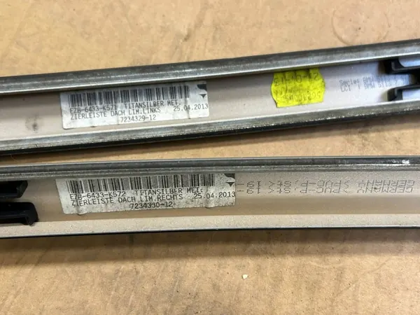 BMW 5 F10 dakreling links OEM 7234329 Zilver image 5