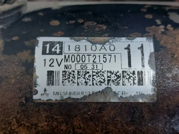 Motor de arranque Mitsubishi Outlander II Lift 2.0 16V 1810A011 image 2