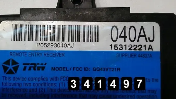 ECU Chrysler PT Cruiser usado OEM AM-341497 image 4