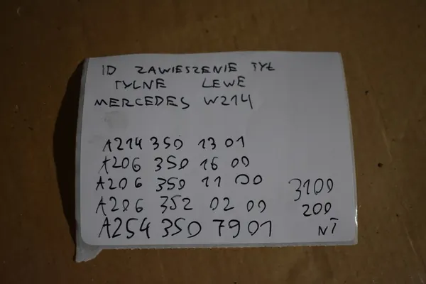 Bakre Vänster Upphängning Mercedes W214 image 9