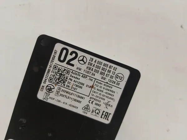 Radar Sensor Module Mercedes-Benz OE A0009058702 image 2