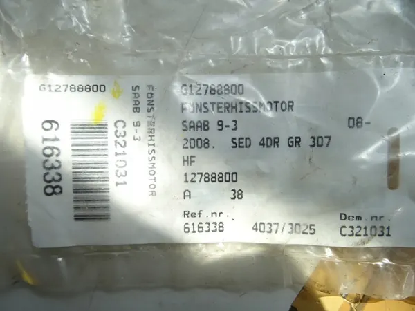 SAAB 9-3 II Höger Framdörr Fönster Motor 12788800 image 3
