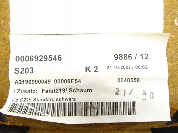 OEM A2196900049 Bakre Hyllskydd för Mercedes CLS image 5