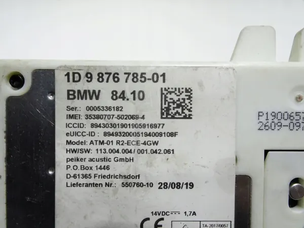 BMW 9876785 antenneversterker voor 1 Serie F40 image 4