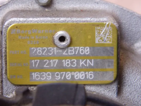 Turbolader Hyundai OE 28231-2B760 - Gebraucht image 8