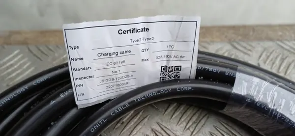 Câble de charge EV OEM 202306262161 32A/480V d'occasion image 10