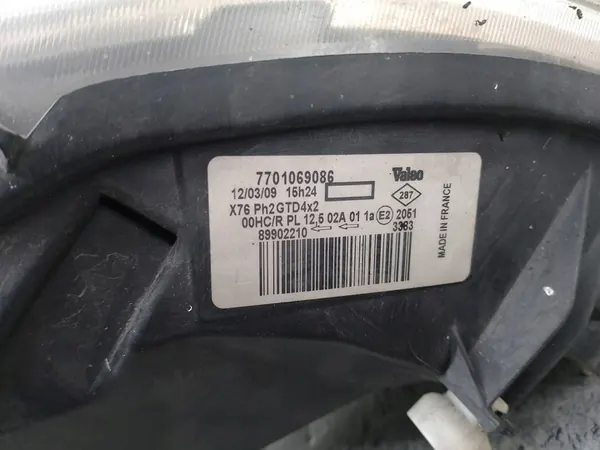 Farol Esquerdo Renault Kangoo I FL 7701069086 Valeo image 5