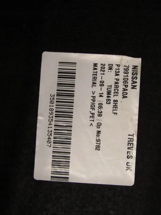 OEM 799106PA0A Kofferbakplank Nissan Juke II image 3