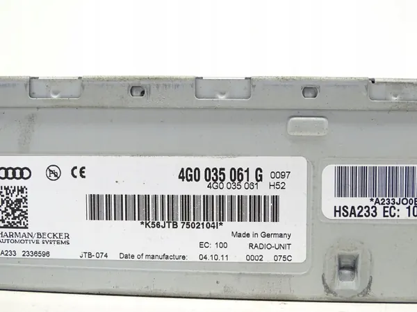 Module Tuner Radio OEM 4G0035061G pour Audi A4 B8 image 4
