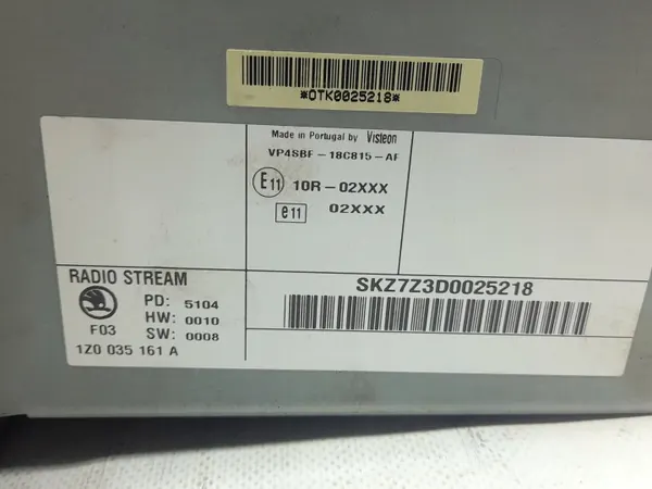 Radio CD OEM 1Z0035161A Skoda pour Octavia II image 4