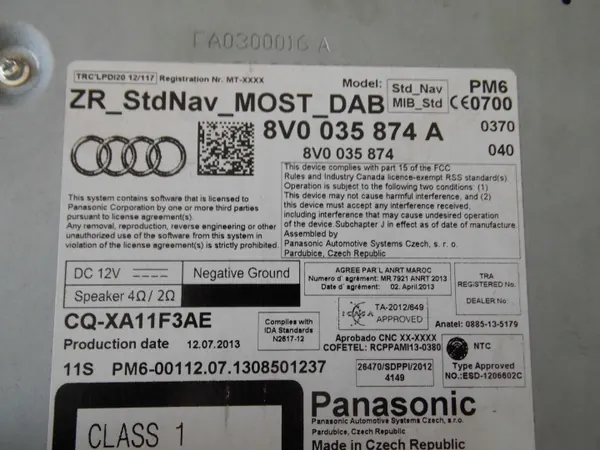 Leitor de cartão SD OEM 8V0035874A para Audi A3 8V image 6