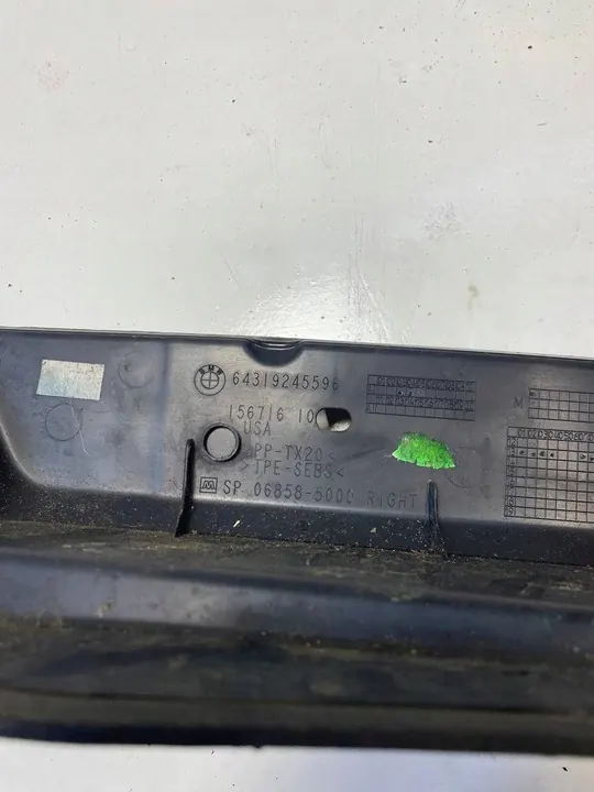 Couvercle inférieur de microfiltre droit BMW X5 F15 64319245596 image 2