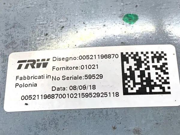 Module direction assistée Fiat Tipo OEM 00521196870 image 4