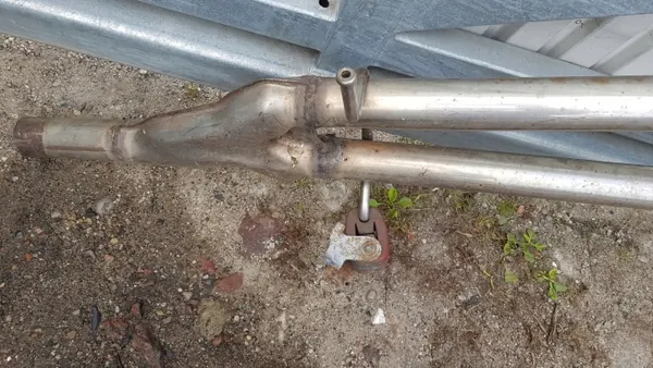 Gebruikte Audi OE Uitlaatdemper OEM 4F0253612AA voor A6 C6 2.7 TDI image 3