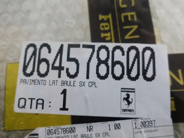 FERRARI 575 550 PANNEAU ARRIÈRE GAUCHE COUVERCLE OEM 64578600 image 6