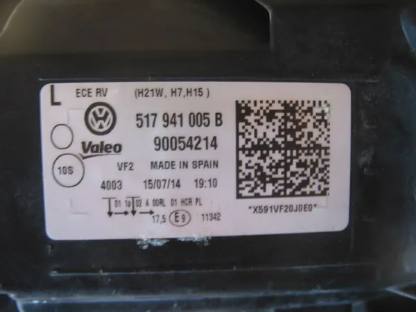 VW SPORTSVAN Farol Esquerdo 517941005B1 image 3