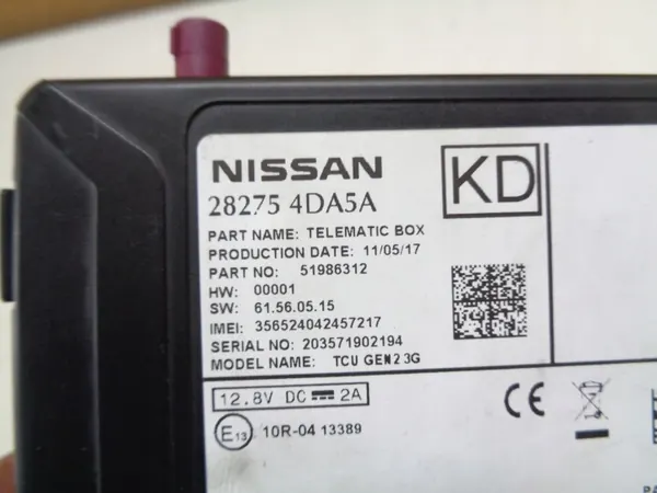 Module Telematic Nissan Leaf I OEM 282754DA5A image 3