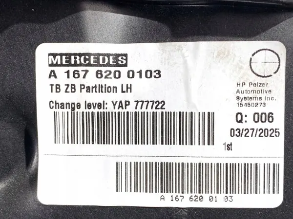 OEM A1676200103 Schotwandafdekking Mercedes GLE image 4