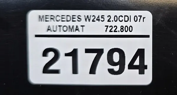 Rinforzo paraurti posteriore Mercedes W245 07r A1696100114 image 5