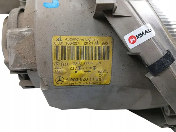 LINKER KOPLAMP MERCEDES C W203 S203 LIFT (04-07) A2038201159 image 2