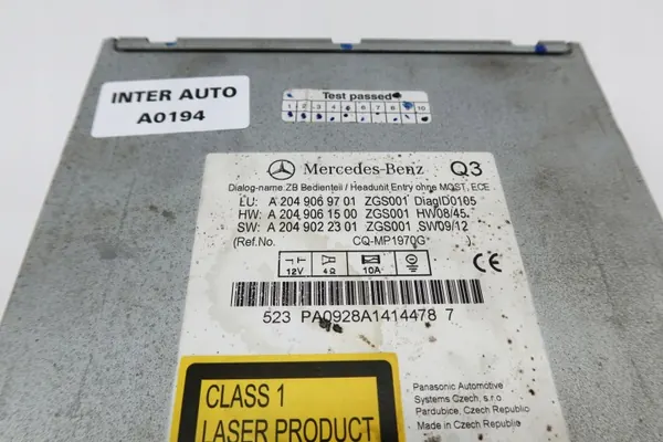 Radio CD Mercedes W204 OEM A 2049069701 image 10