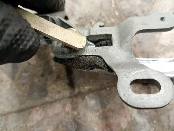 Höger bakdörrhandtag Mercedes W116 OEM 1157660219 image 5