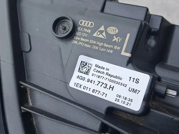 Linke Full LED Lampe Audi A6 C7 Lift image 10