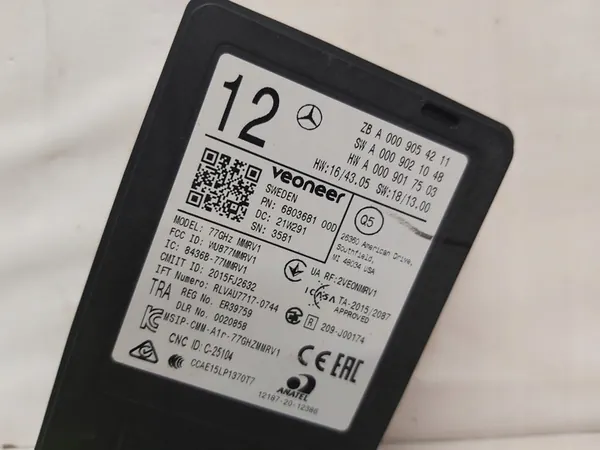 Radar Sensor Distronic Mercedes A0009054211 image 2