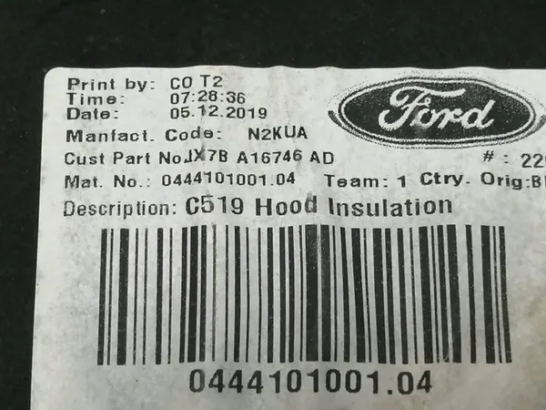 Motorhaubenisolierung Ford Focus Mk4 2018- image 3