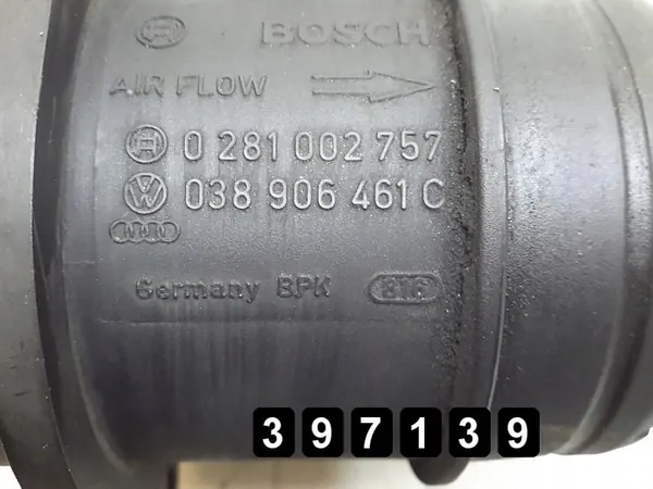 2002 Audi A6 Luftmassenmesser 2500tdi OEM 0281002757 image 6