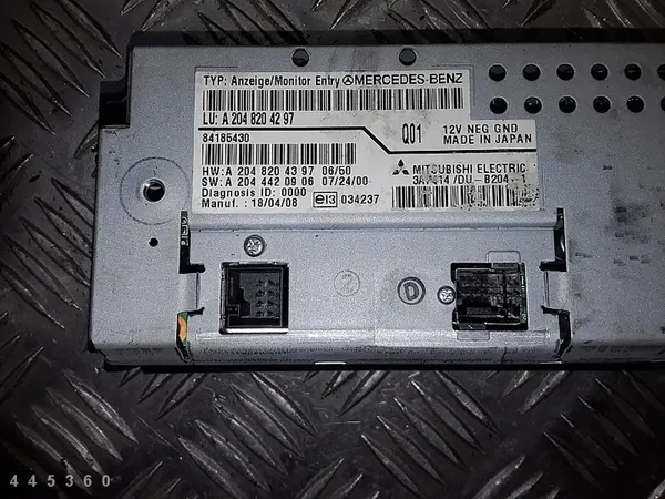 Écran d'affichage Mercedes C Class 2008 A2048204297 image 3