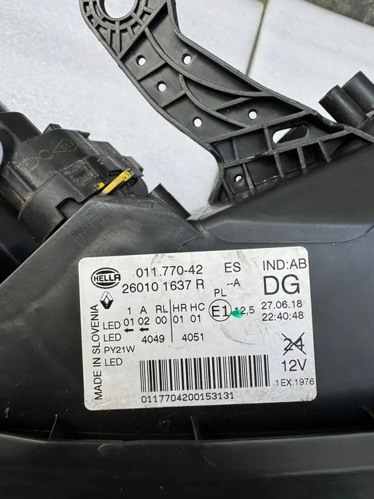 Oikea Ajovalo Renault Kadjar Full LED Ennen Facelift 2018 OEM image 3