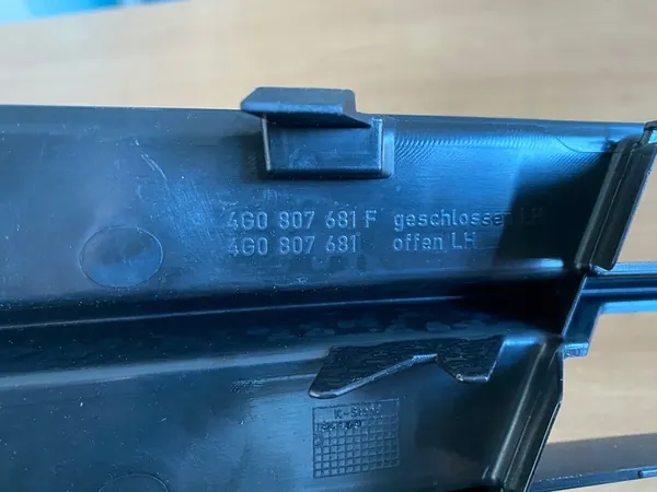 Griglia paraurti anteriore sinistra AUDI A6 C7 OEM 4G0807681F image 3