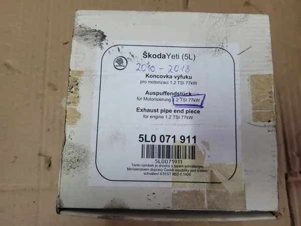 Skoda Yeti Avgasrörsavslutning OEM 5L0071911 image 2