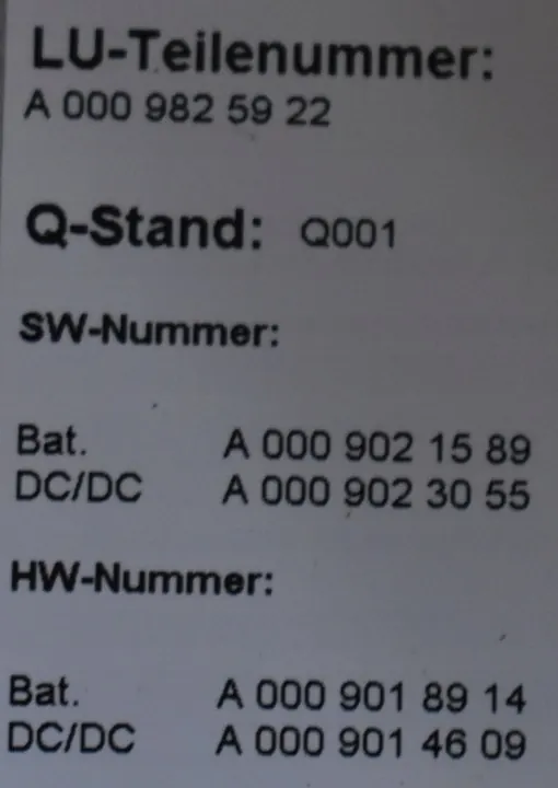 Hybridstartbatteri OEM A0009006920 20Ah image 4