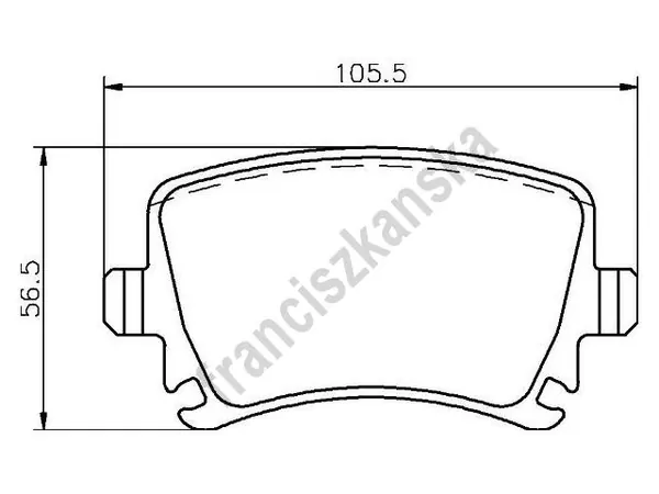 Bremsbeläge hinten Audi VW Skoda Seat 1K0698451G image 5