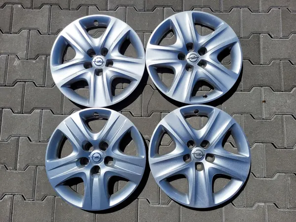 Cache-roue Opel 17" Argent image 2