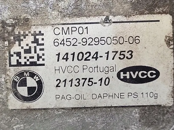 Compressore A/C BMW 5 G30 G31 2018 image 7