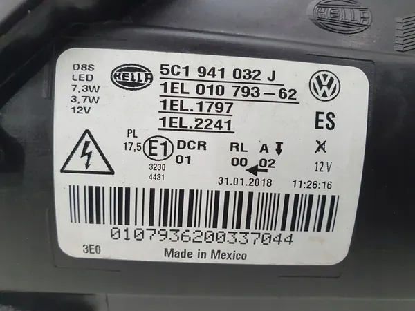 VW Beetle 11-19 Farol Bi Xenon Direito 5C1941032J image 10