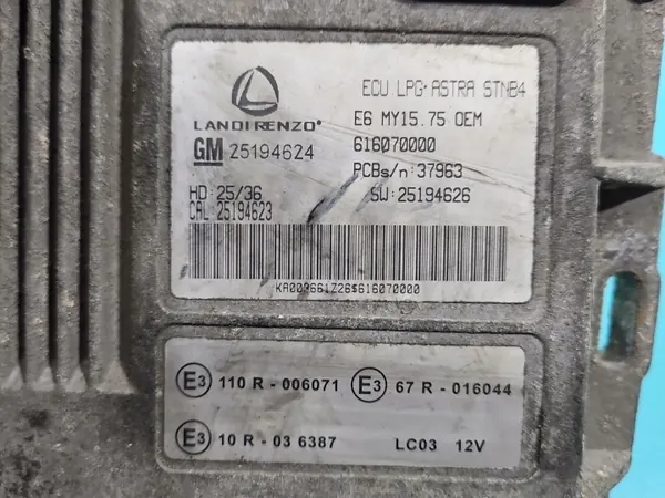 Contrôleur LPG OEM 25194624 pour véhicules OPEL image 3