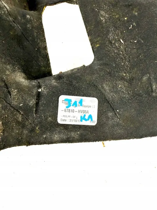 Isolation cloison Nissan Qashqai J11 OEM 67810HV05A image 3