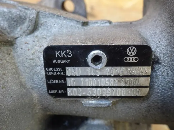 Turbocompresor AUDI A4 B7 A6 C6 EXEO 2.0 TSI TFSI 06D145701E image 10