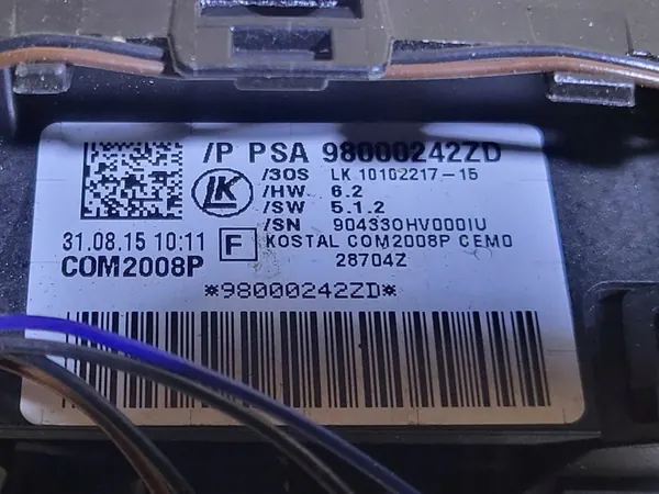 Peugeot 508 Combinatieschakelaar OE 98000242ZD image 6