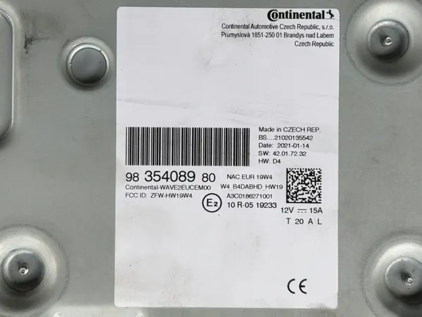 Lecteur Radio Navigation OEM 9835408980 pour Peugeot 208 II image 3