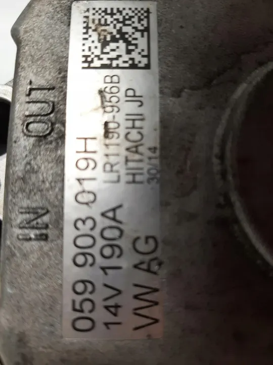 VW AUDI SKODA SEAT Vaihtovirtageneraattori 190A OEM 059903019H image 5